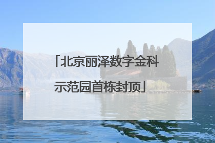 北京丽泽数字金科示范园首栋封顶