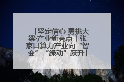 坚定信心 勇挑大梁·产业新亮点丨张家口算力产业向“智变”“绿动”跃升