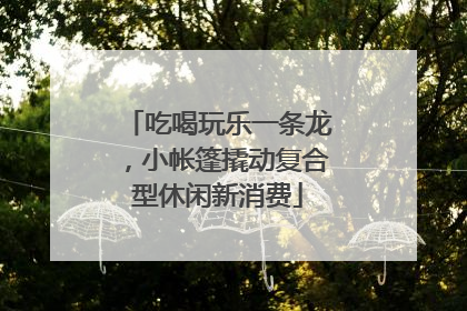 吃喝玩乐一条龙，小帐篷撬动复合型休闲新消费