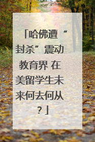 哈佛遭“封杀”震动教育界 在美留学生未来何去何从？