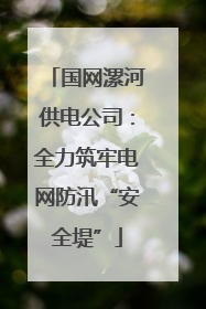 国网漯河供电公司：全力筑牢电网防汛“安全堤”