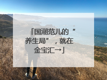 国潮范儿的“养生局”，就在金宝汇→