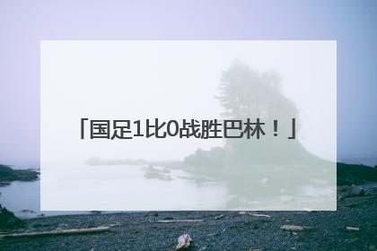 国足1比0战胜巴林！