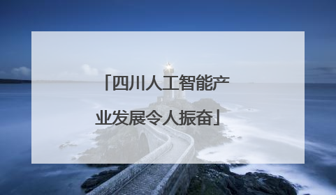 四川人工智能产业发展令人振奋