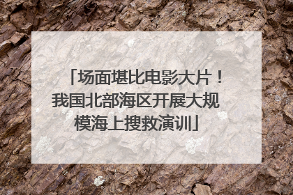 场面堪比电影大片！我国北部海区开展大规模海上搜救演训