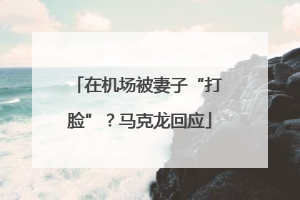 在机场被妻子“打脸”？马克龙回应