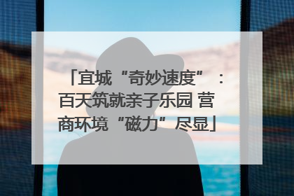 宜城“奇妙速度”：百天筑就亲子乐园 营商环境“磁力”尽显