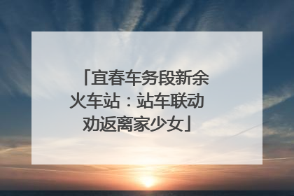 宜春车务段新余火车站：站车联动劝返离家少女