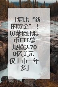 堪比“新的黄金”！贝莱德比特币ETF总规模达700亿美元 仅上市一年多