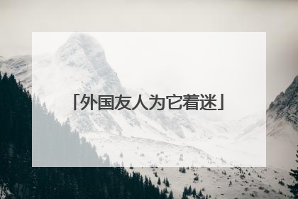 外国友人为它着迷
