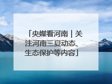 央媒看河南｜关注河南三夏动态、生态保护等内容
