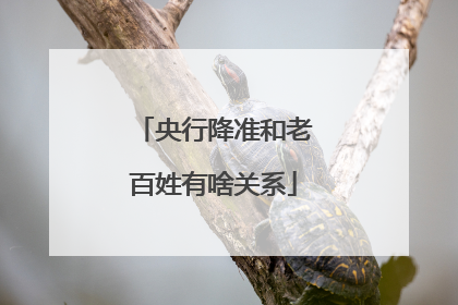 央行降准和老百姓有啥关系