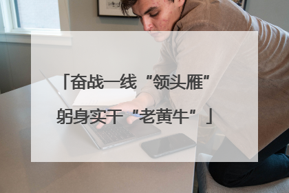 奋战一线“领头雁” 躬身实干“老黄牛”