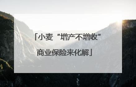 小麦“增产不增收” 商业保险来化解