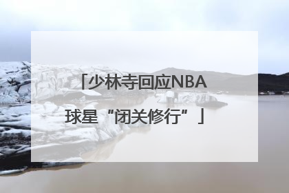少林寺回应NBA球星“闭关修行”