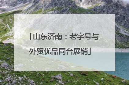 山东济南：老字号与外贸优品同台展销