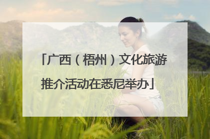 广西（梧州）文化旅游推介活动在悉尼举办