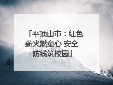 平顶山市：红色薪火燃童心 安全防线筑校园