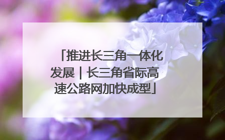 推进长三角一体化发展｜长三角省际高速公路网加快成型