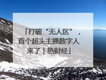 打破“无人区”，首个超头主播数字人来了｜热财经