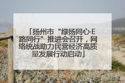 扬州市“绿扬同心·E路同行”推进会召开，网络统战助力民营经济高质量发展行动启动