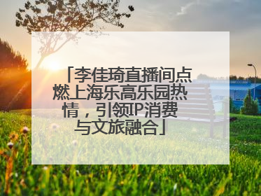 李佳琦直播间点燃上海乐高乐园热情，引领IP消费与文旅融合