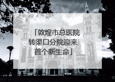 敦煌市总医院转渠口分院迎来首个新生命
