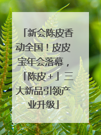 新会陈皮香动全国！皮皮宝年会落幕，「陈皮＋」三大新品引领产业升级
