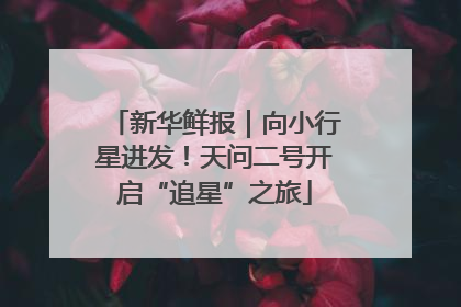新华鲜报｜向小行星进发！天问二号开启“追星”之旅