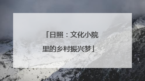 日照：文化小院里的乡村振兴梦
