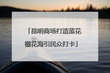 昆明商场打造蓝花楹花海引民众打卡