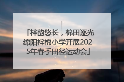 梓韵悠长，棉田逐光 绵阳梓棉小学开展2025年春季田径运动会