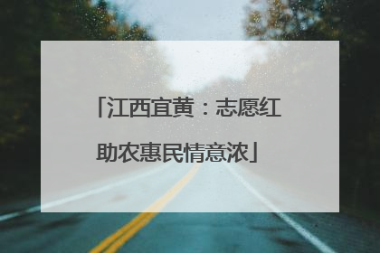 江西宜黄：志愿红助农惠民情意浓