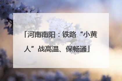 河南南阳：铁路“小黄人”战高温、保畅通