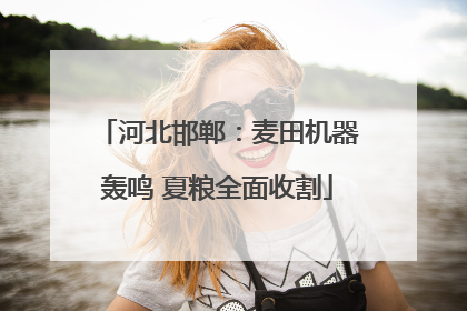 河北邯郸：麦田机器轰鸣 夏粮全面收割