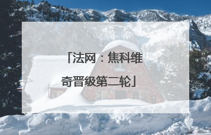 法网：焦科维奇晋级第二轮