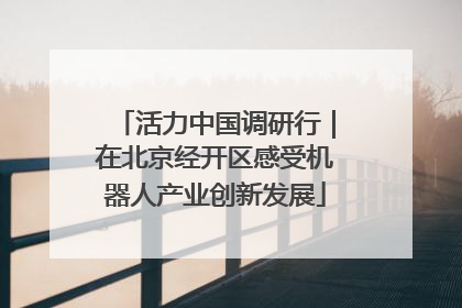 活力中国调研行｜在北京经开区感受机器人产业创新发展