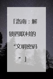 洛南：解锁四联村的“文明密码”