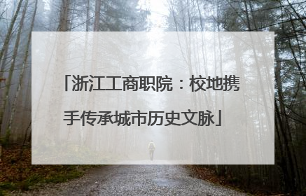浙江工商职院：校地携手传承城市历史文脉