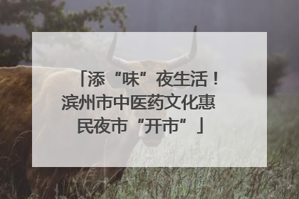 添“味”夜生活！滨州市中医药文化惠民夜市“开市”