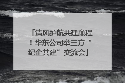 清风护航共建廉程！华东公司举三方“纪企共建”交流会