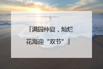 满园仲夏，灿烂花海迎“双节”