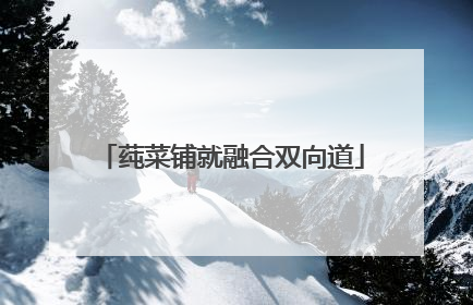 莼菜铺就融合双向道