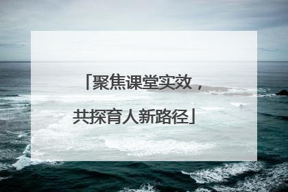 聚焦课堂实效，共探育人新路径