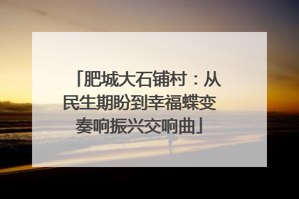 肥城大石铺村：从民生期盼到幸福蝶变奏响振兴交响曲