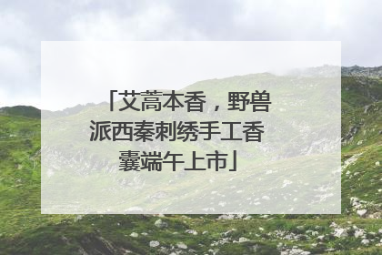 艾蒿本香，野兽派西秦刺绣手工香囊端午上市