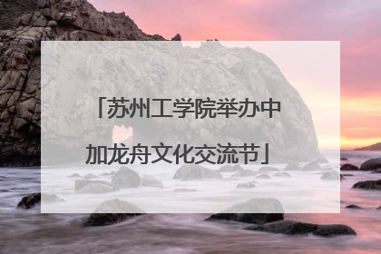 苏州工学院举办中加龙舟文化交流节