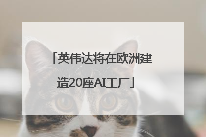 英伟达将在欧洲建造20座AI工厂