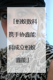 蚂蚁数科携手协鑫能科成立蚂蚁鑫能