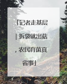 记者走基层｜拆袋就出菇，农民育菌真省事
